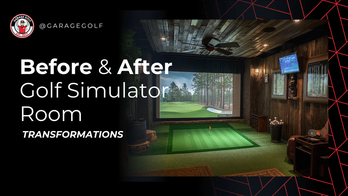 indoor golf simulator room