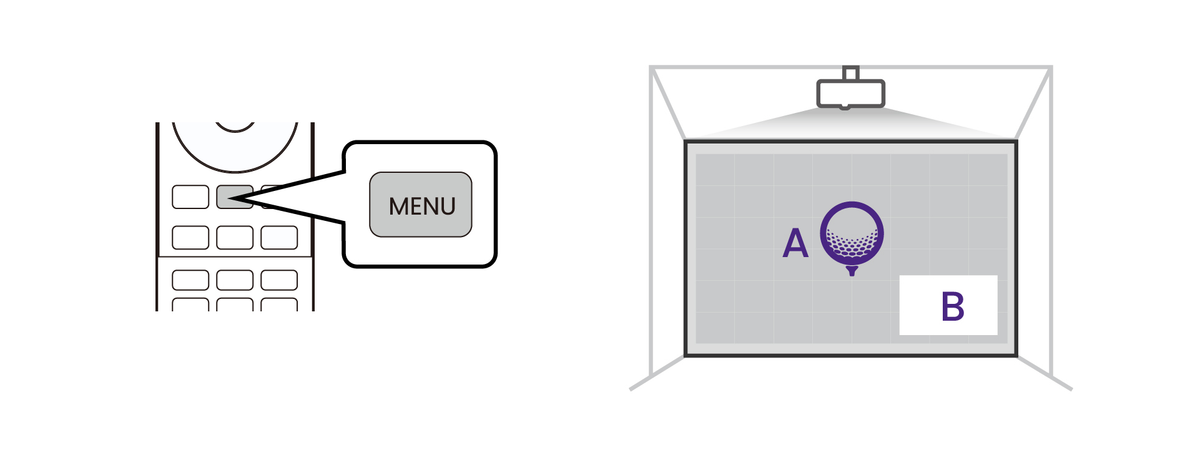 Pressing Menu on the remote to turn on picture in picture