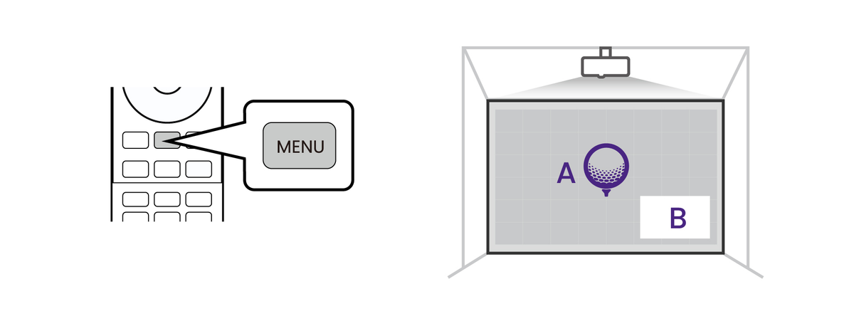 Pressing Menu on the remote to turn on picture in picture