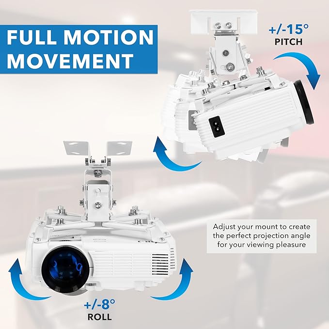 Mount-It! Full Motion Projector Wall & Ceiling Mount - Thumbnail 5