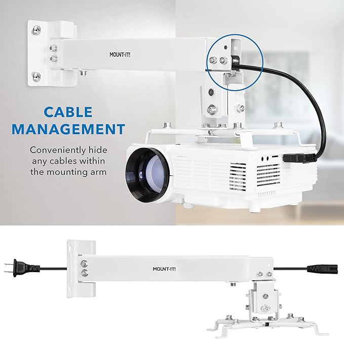 Mount-It! Full Motion Projector Wall & Ceiling Mount - Thumbnail 3