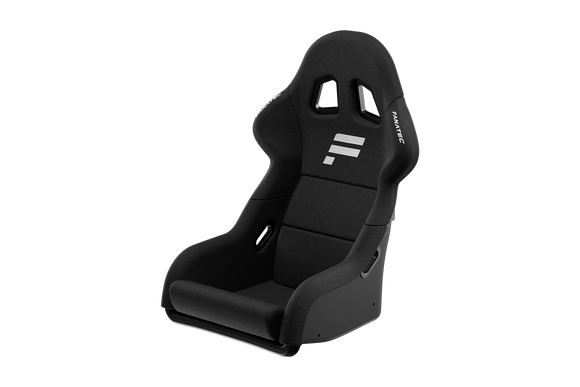Fanatec racing bucket seat bolstered sim racing seat with headrest for Turnkey cockpit packages