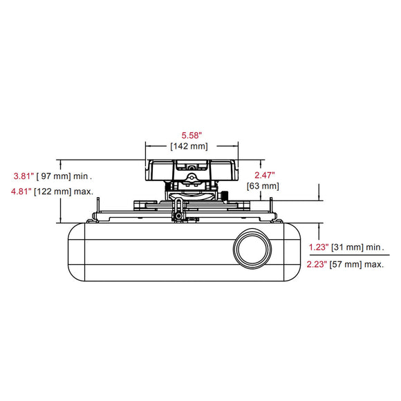 Flush Mount Projector Mount