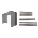 Carl's Place Back Cover Pipe Kit and Back Cover highlighted on a DIY Golf Simulator Enclosure.