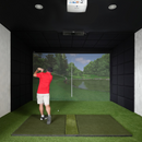 Carl's Place Built-In Golf Room Kit with golfer.