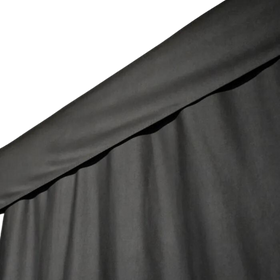 Carl's Place Curtain Valence side view.