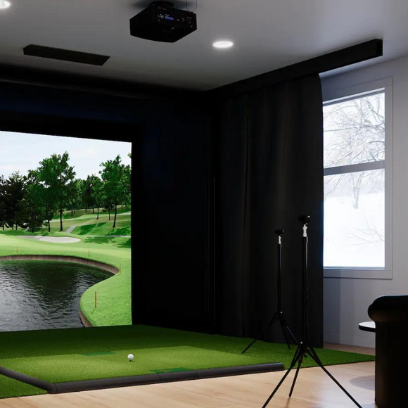 Carl's Place Premium Golf Room Curtain: Sound Dampening, Light Blocking, Impact Absorbing