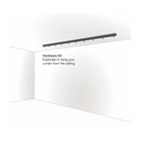 Carl's Place Hardware Kit to Ceiling Mount Curtain diagram.