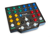 gray golf simulator keyboard with various colorful buttons