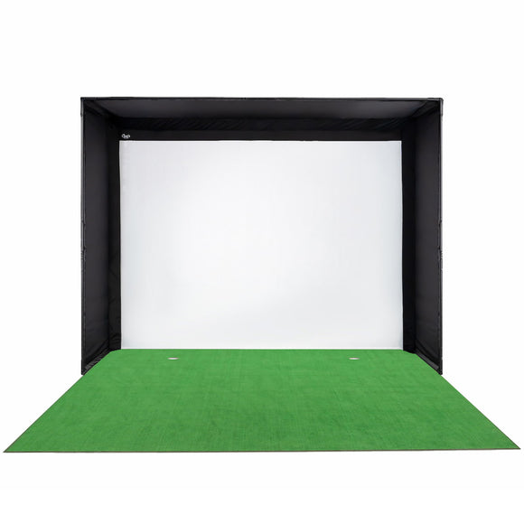 Carl's Place DIY Home Golf Simulator Enclosure With Impact Screen