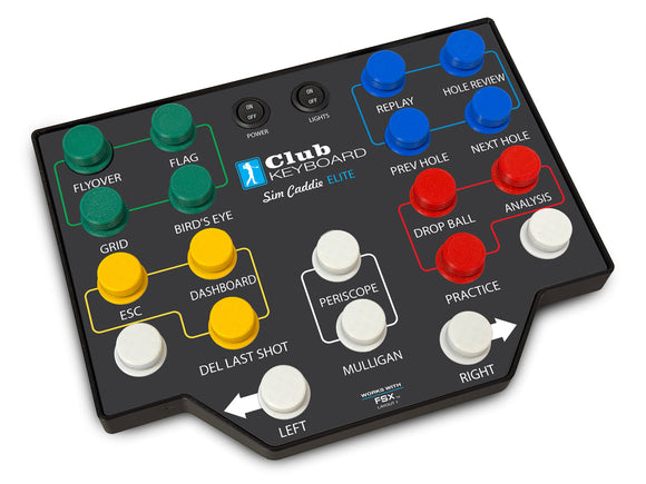 Club Keyboard Elite 3 with the FSX faceplate layout