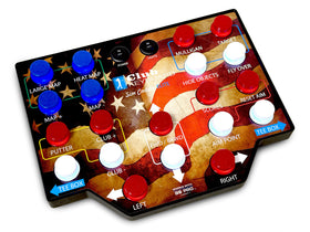 American Flag Club Keyboard Elite 3 with LED backlit buttons