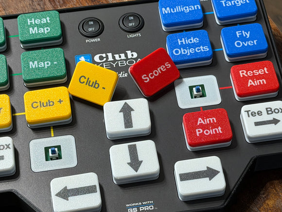 the Club Keyboard Flex 5 buttons being rearranged into a custom layout