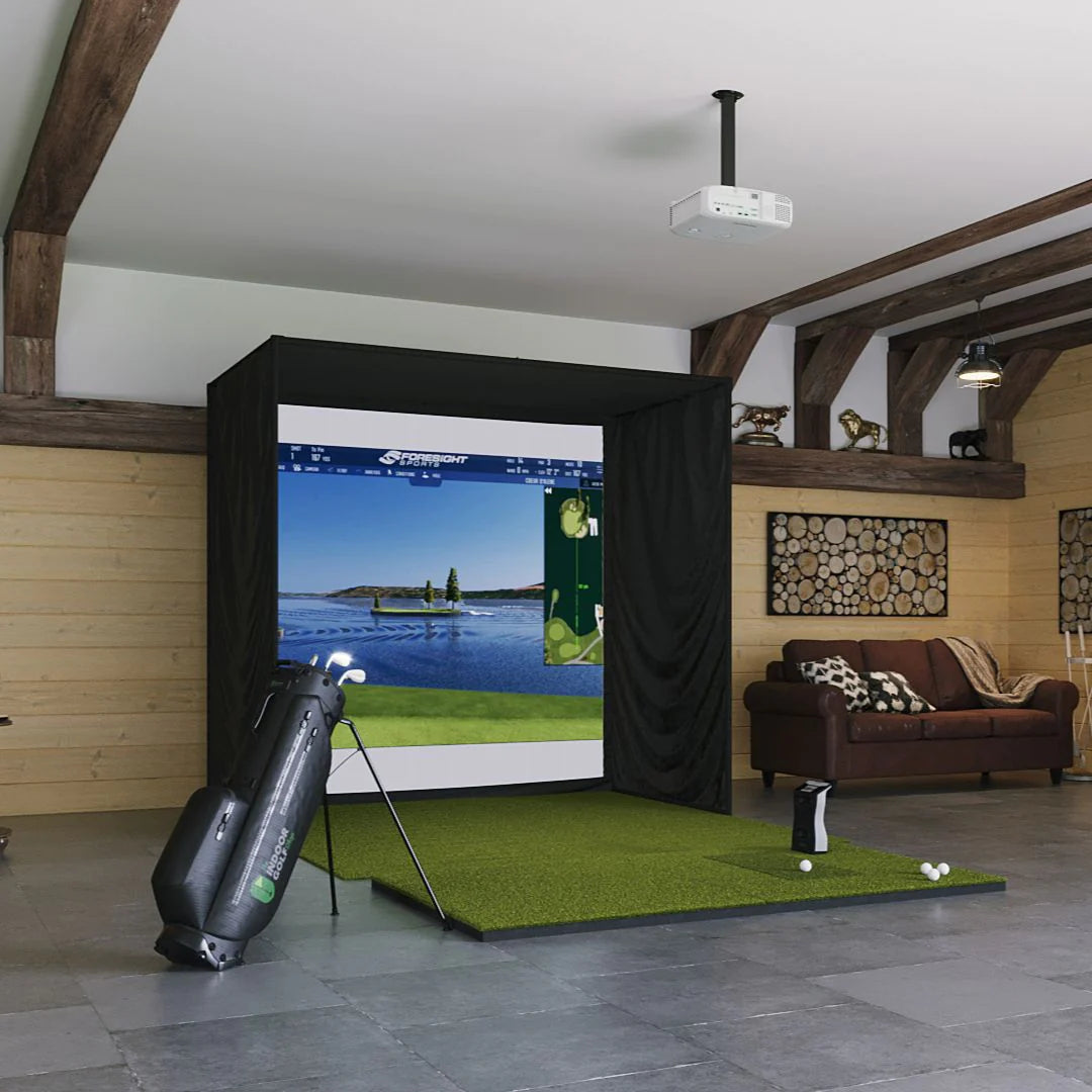 Foresight-GCQuad-SIG8-Golf-Simulator-With-4x7-Golf-Mat