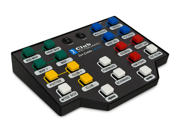 angled view of the Club Keyboard Switch showing the matte brushed finish