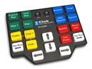 Cart Path Gray Club Keyboard Flex 5 with 20 rectangular buttons