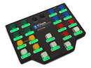 Club Keyboard Switch with the text labels lit green