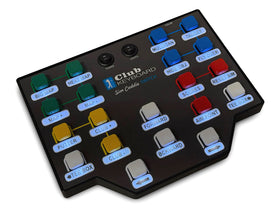 Club Keyboard Switch with the text labels lit white