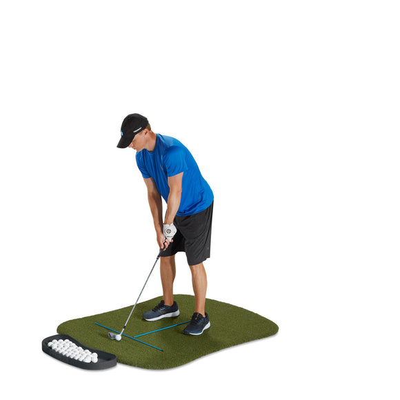 Fiberbuilt Performance Turf Series Hourglass Golf Mat Kit - 5'x4'