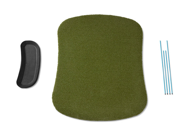Fiberbuilt Performance Turf Series Hourglass Golf Mat Kit - 5'x4'