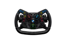 Fanatec Podium BMW M4 GT3 wheel front view — magnetic paddle shifters and quick-release hub