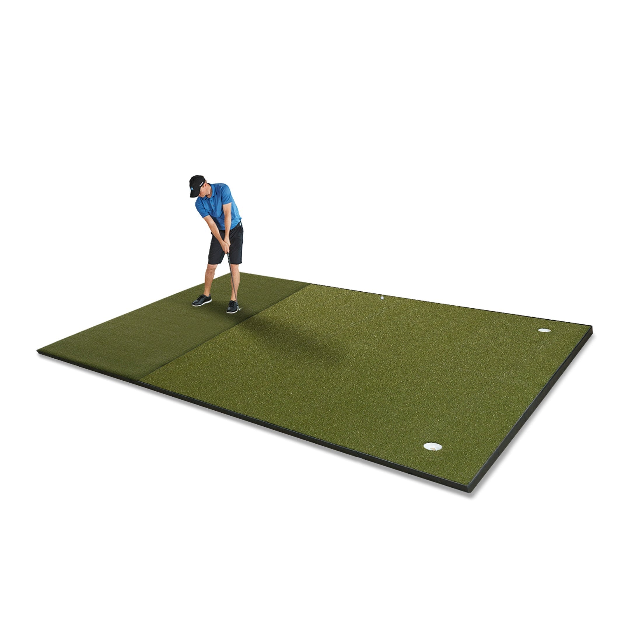 Fiberbuilt Performance Turf Series Combo Golf Mat | Garage Golf