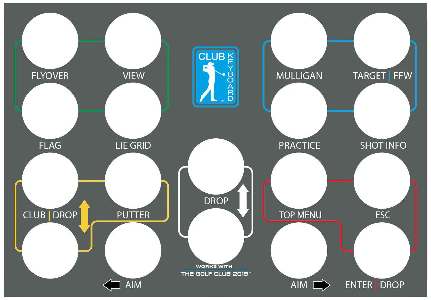 TGC 2019 Overlay For Club Keyboard