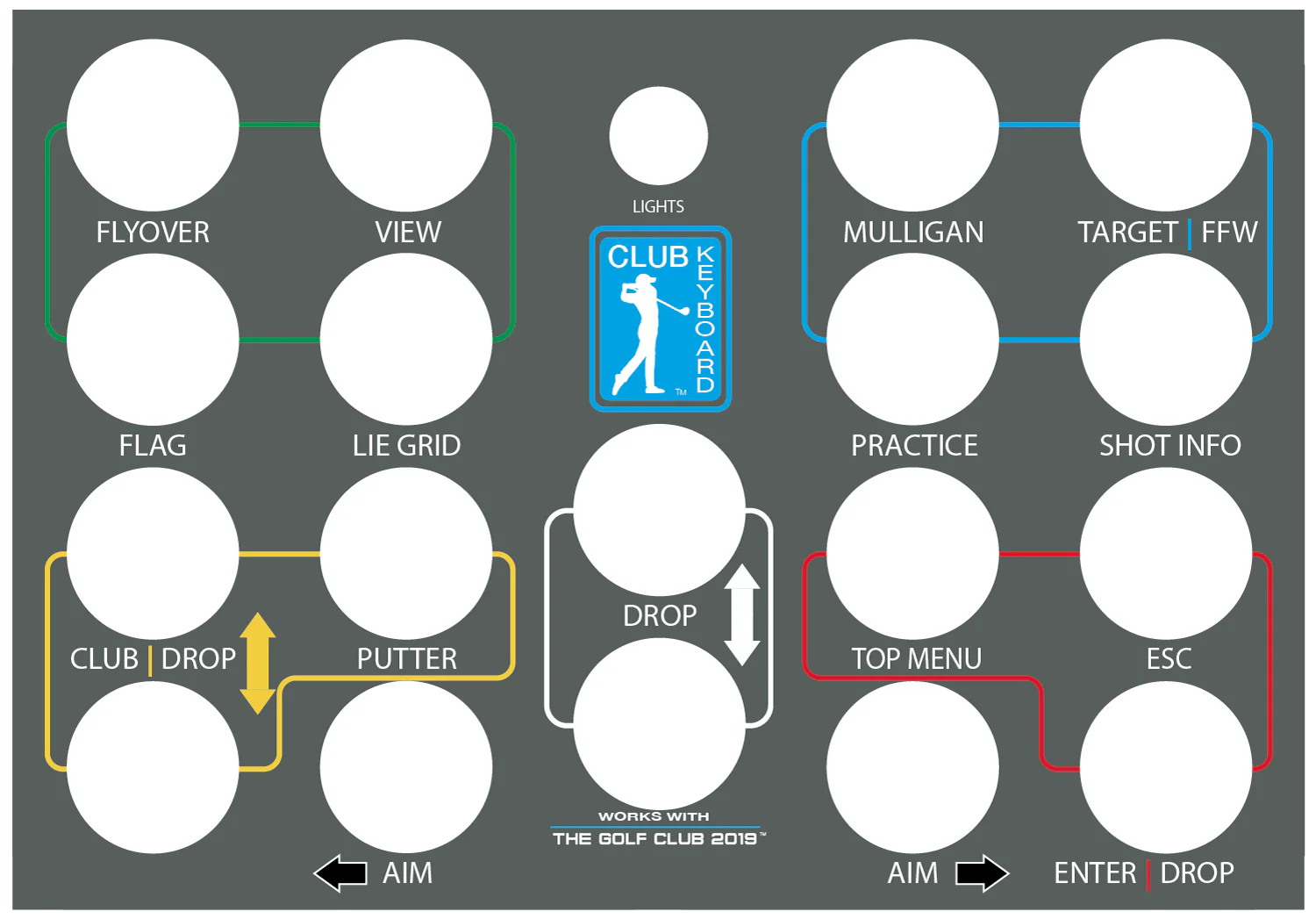 TGC 2019 Overlay For Club Keyboard - 0