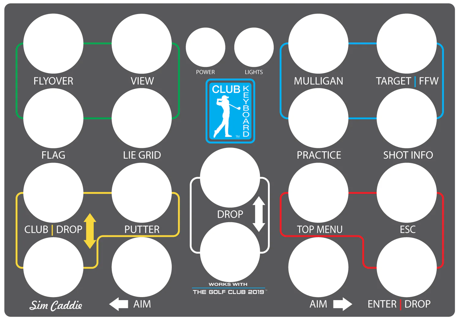 TGC 2019 Overlay For Club Keyboard