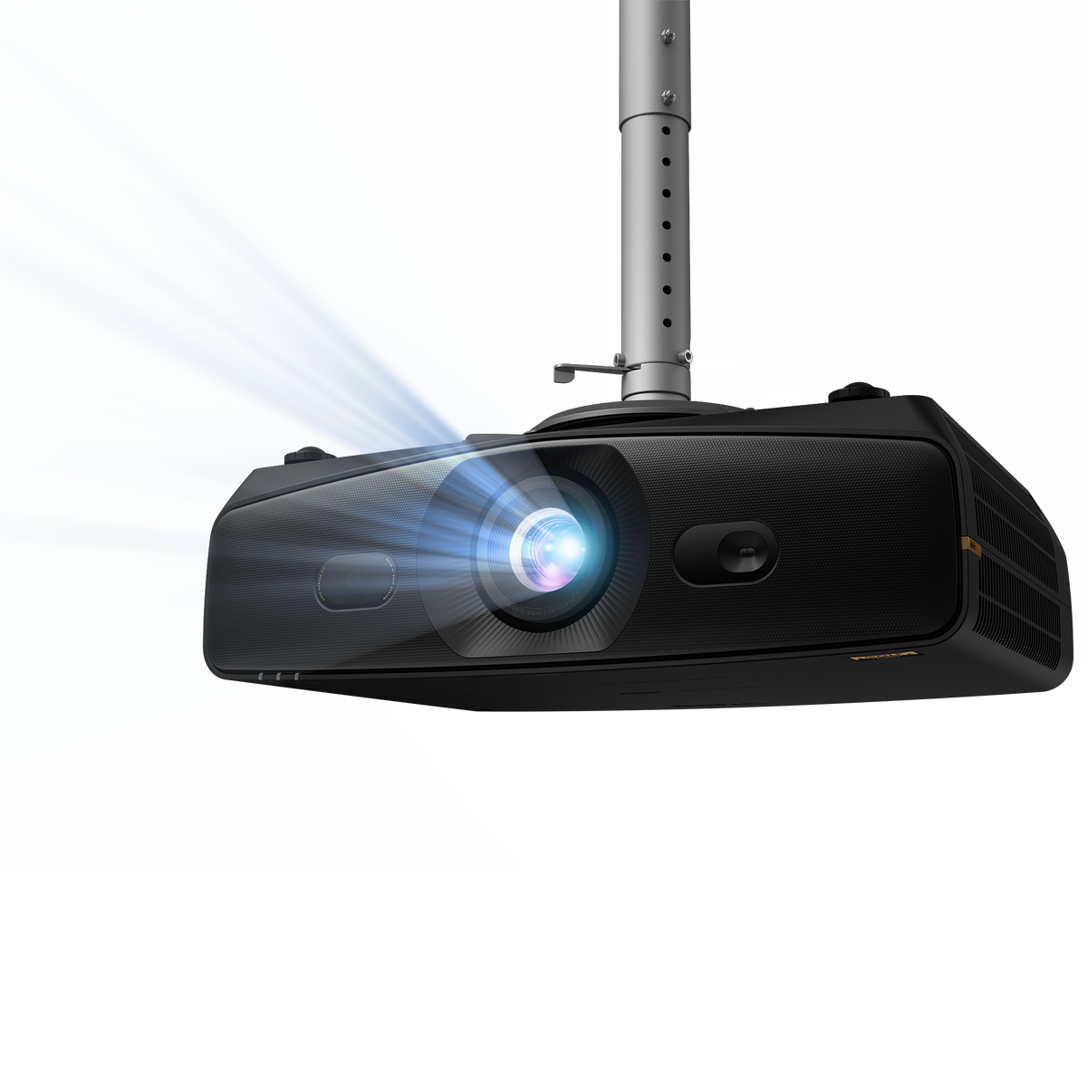 BenQ AK900ST projector with the lens lit