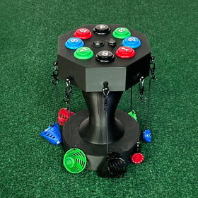 Anthem Golf Revolver Tee Carousel Birtee Edition, color matched numbered buttons and Birtees
