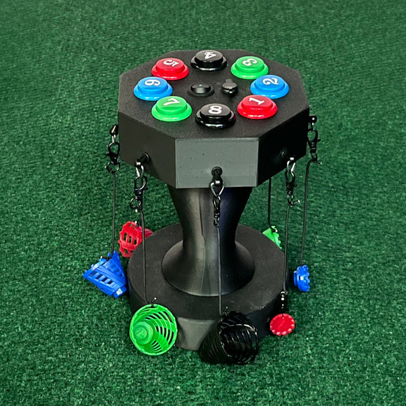 Anthem Golf Revolver Tee Carousel Birtee Edition, color matched numbered buttons and Birtees