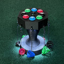 Anthem Golf Revolver Tee Carousel Birtee Edition with floor lighting on
