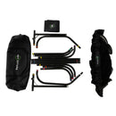 The Net Return Home golf net, top down assembly view