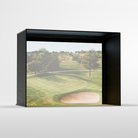 Carl's Place DIY Home Golf Simulator Enclosure With Impact Screen