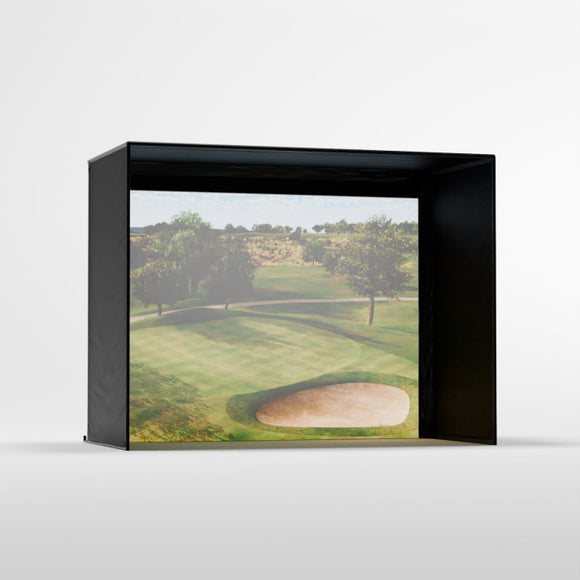 Carl's Place DIY Home Golf Simulator Enclosure With Impact Screen