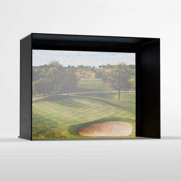 Carl's Place DIY Home Golf Simulator Enclosure With Impact Screen