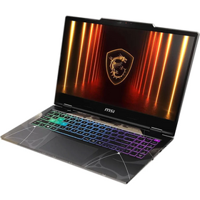 Garage Golf PAR Laptop Package by XOTIC PC, MSI Cyborg 15, angled keyboard view