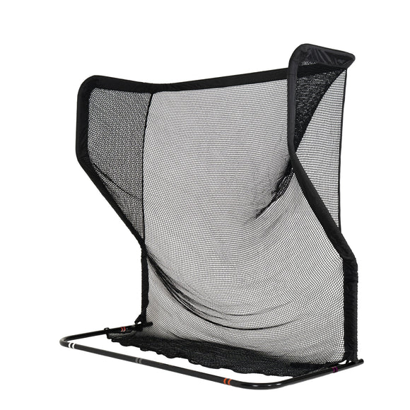 The Net Return Home golf net, back right angle view