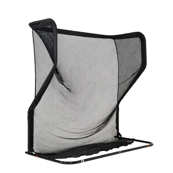 The Net Return Home golf net, back left angle view