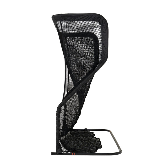 The Net Return Home golf net, left side view