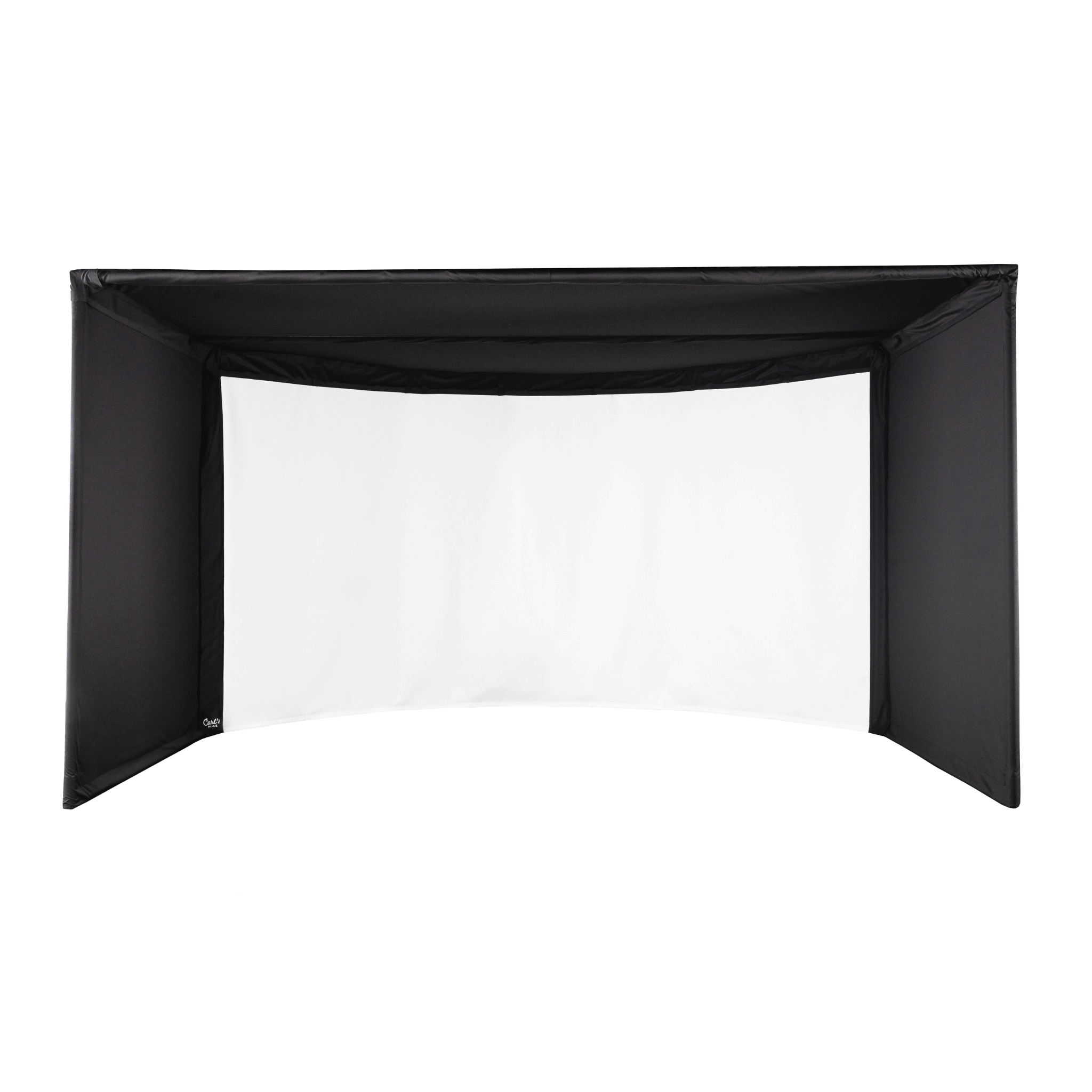 Carl's Place Curved Golf Simulator Enclosure Kit with Impact Screen