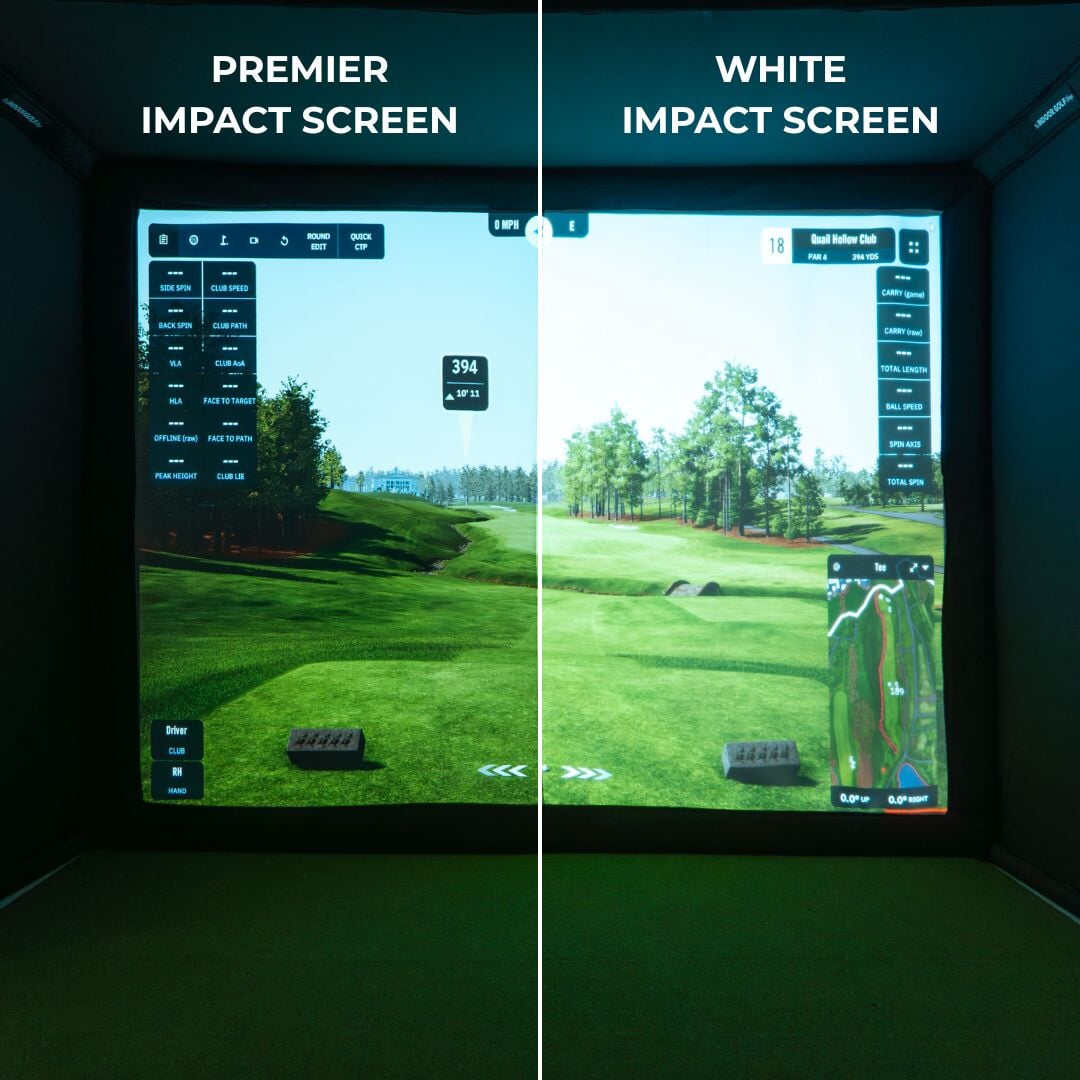 SIGPRO™ Premier Golf Simulator Impact Screen | Garage Golf