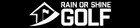 Rain or shine golf logo