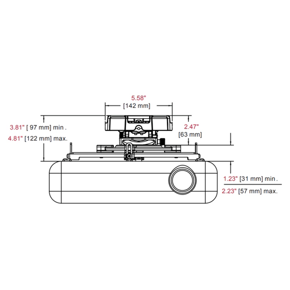 Carl's Place Drop-Mount Projector Mounting Kit