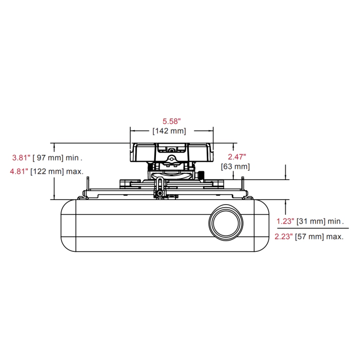 Carl's Place Drop-Mount Projector Mounting Kit