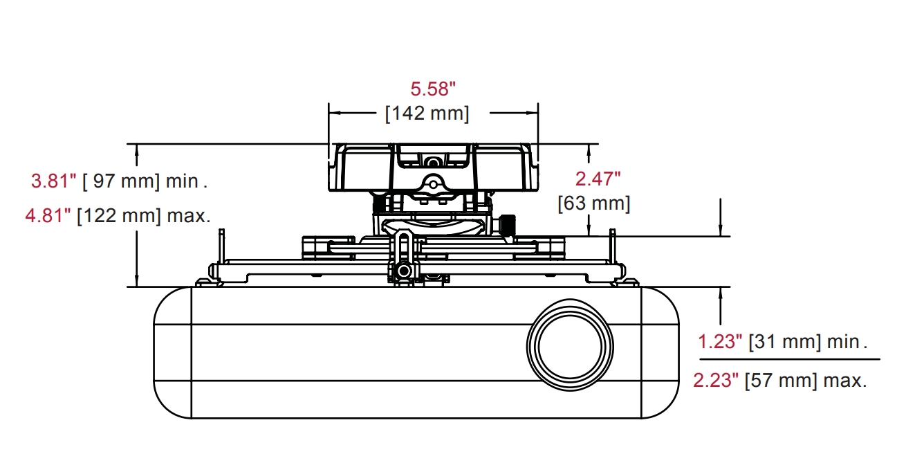 Carl's Place Flush-Mount Projector Mount