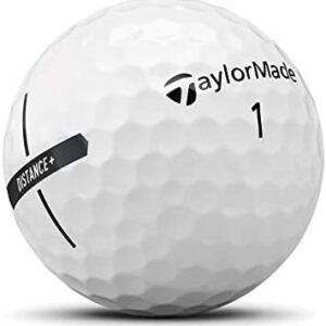 Taylormade-Distance-plus-Golf-Ball- Angled-View