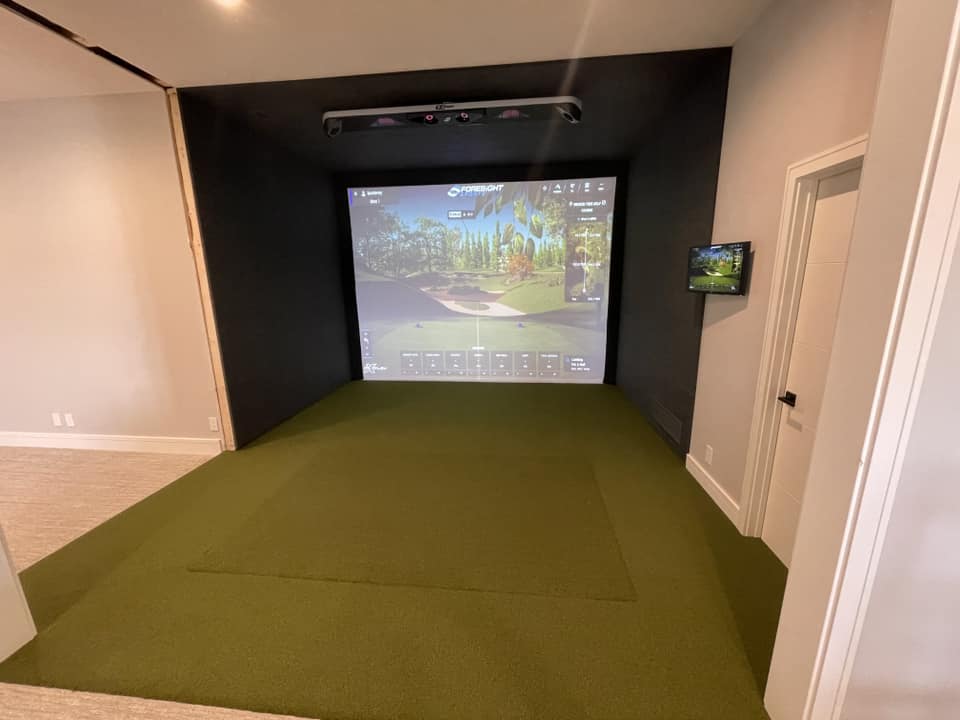 Golf Simulator Home Theater Setup