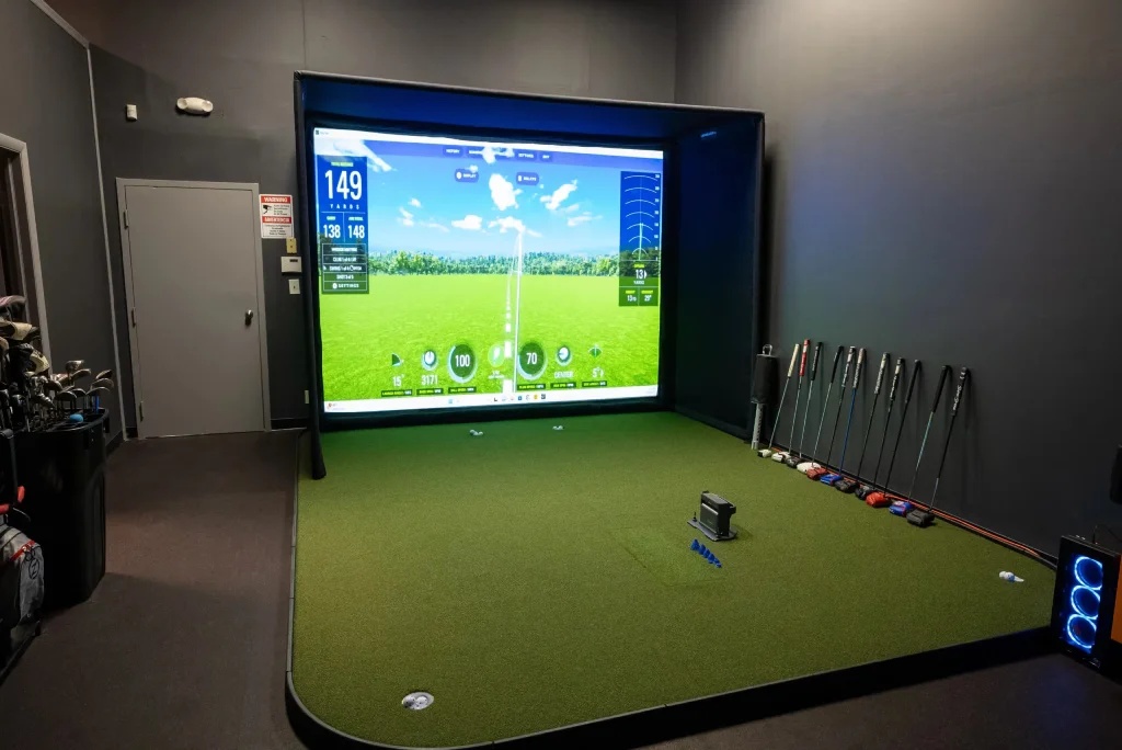 Golf Simulator in Basement